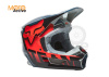 Мотошлем Fox V1 Trice Helmet Grey Orange (2022)